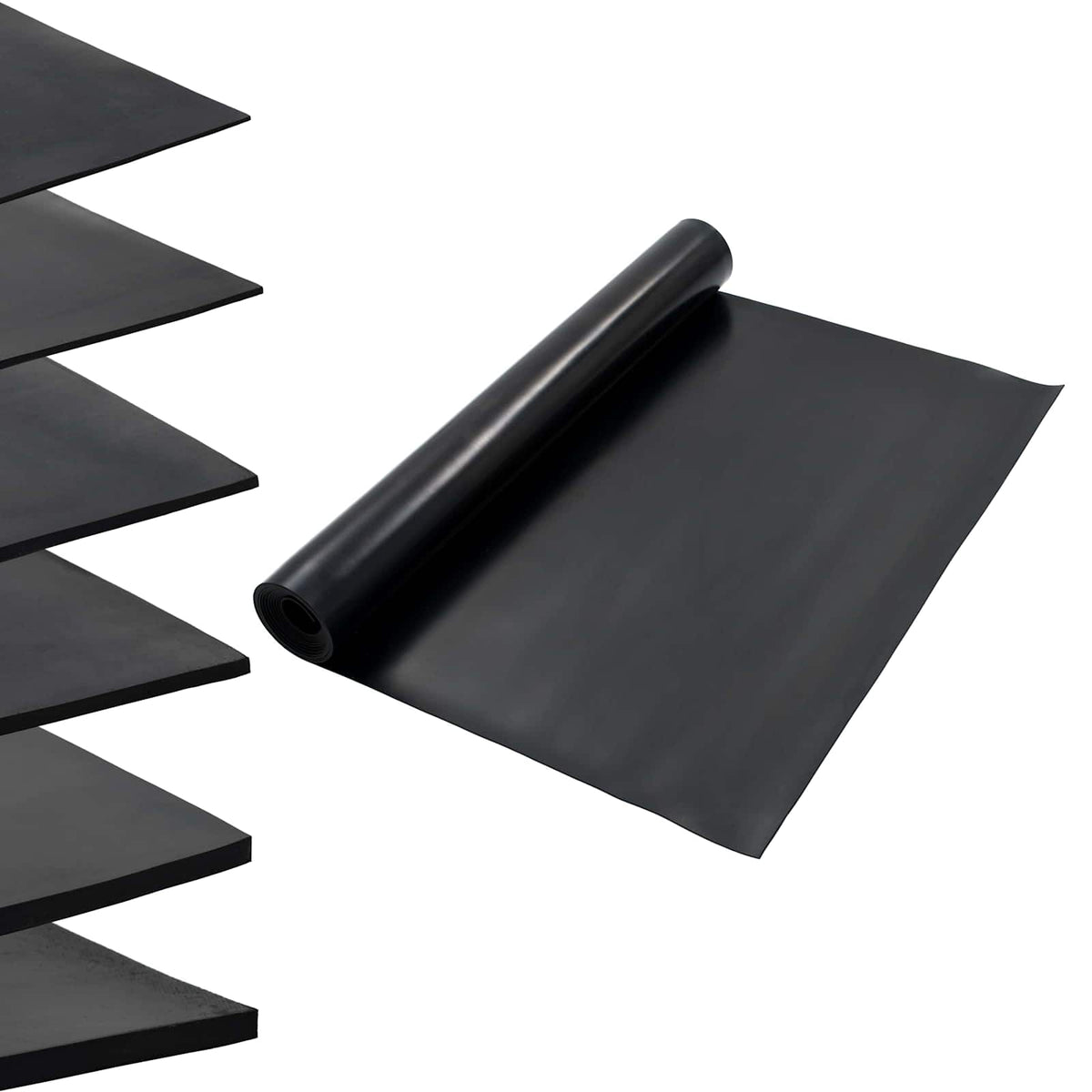 Golvmatta Svart 1,2 x 5 m Gummi