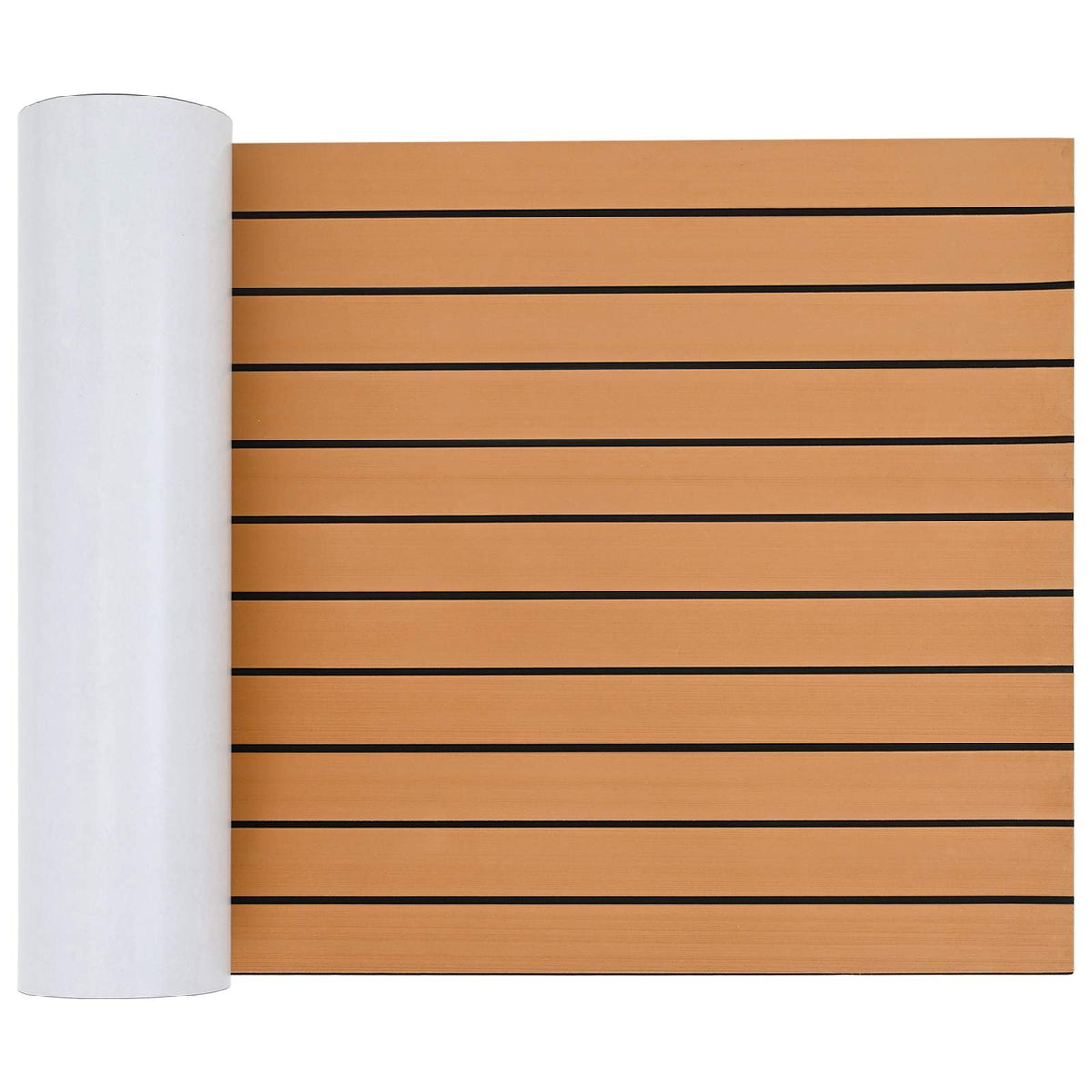 Båtmatt Randig Brun och svart 240 x 60 cm EVA