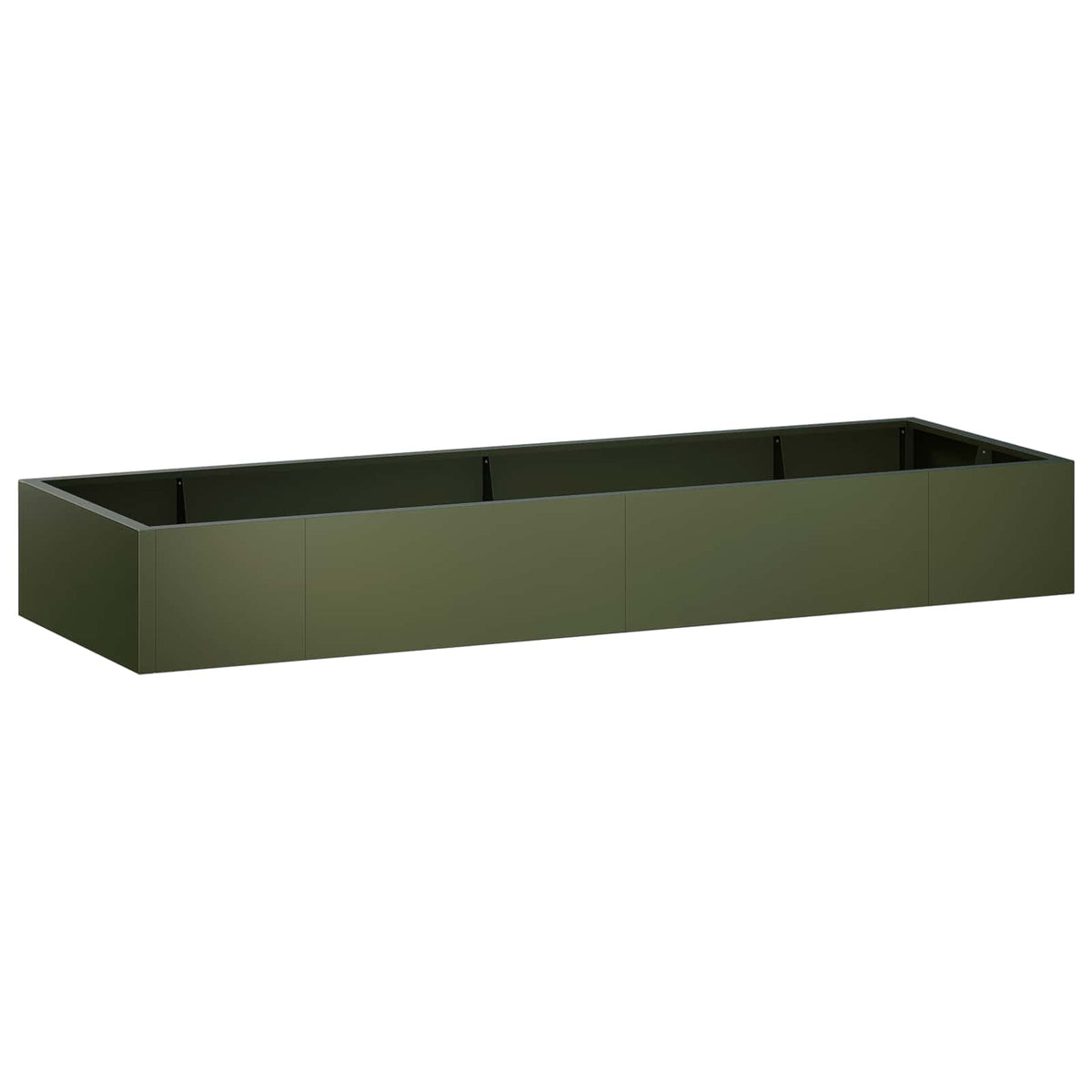 Stödvägg 8 st 300 x 100 x 30 cm Stål Olivgrön