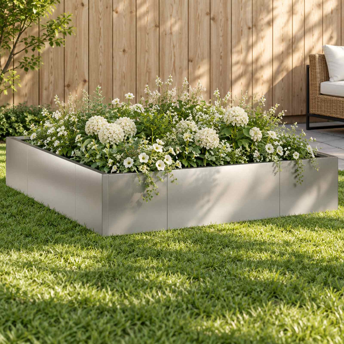Stödvägg 8 st 300 x 100 x 50 cm Galvaniserat stål Silver