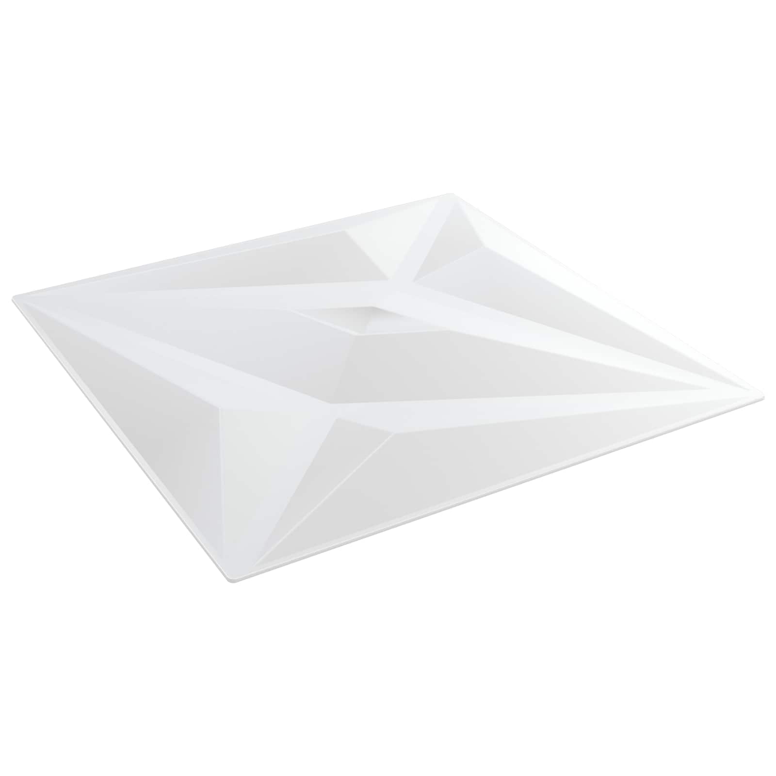 Väggpaneler 12 st 50 x 50 cm Vit stjärna XPS Skum