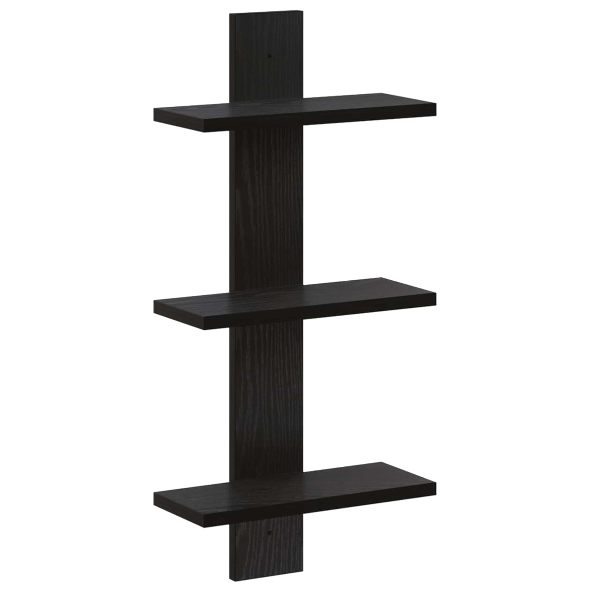 Vägghylla Svart ek 30 x 13,5 x 64,5 cm Konstruerat trä