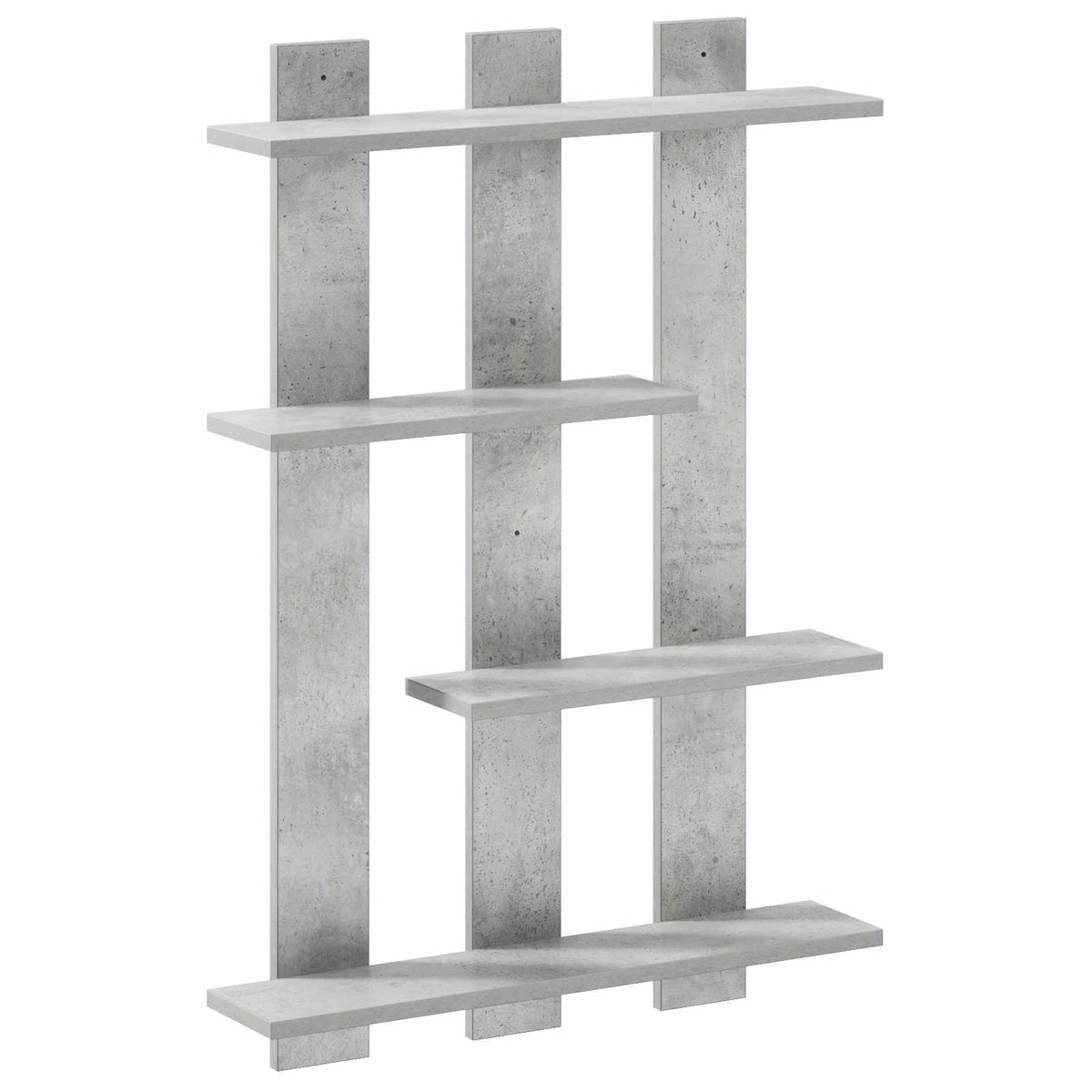 Vägg hylla Betonggrå 61 x 13,5 x 88 cm Konstruerat trä